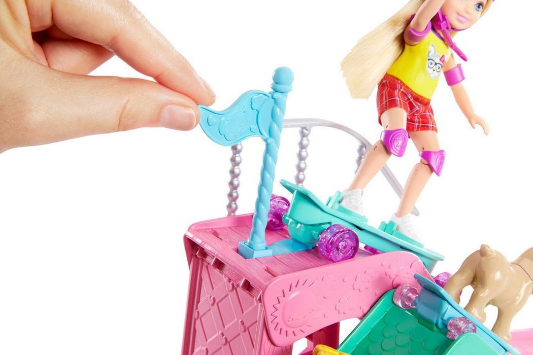 Barbie Club Chelsea Skate Park Doll & Puppy, Model #FBM99