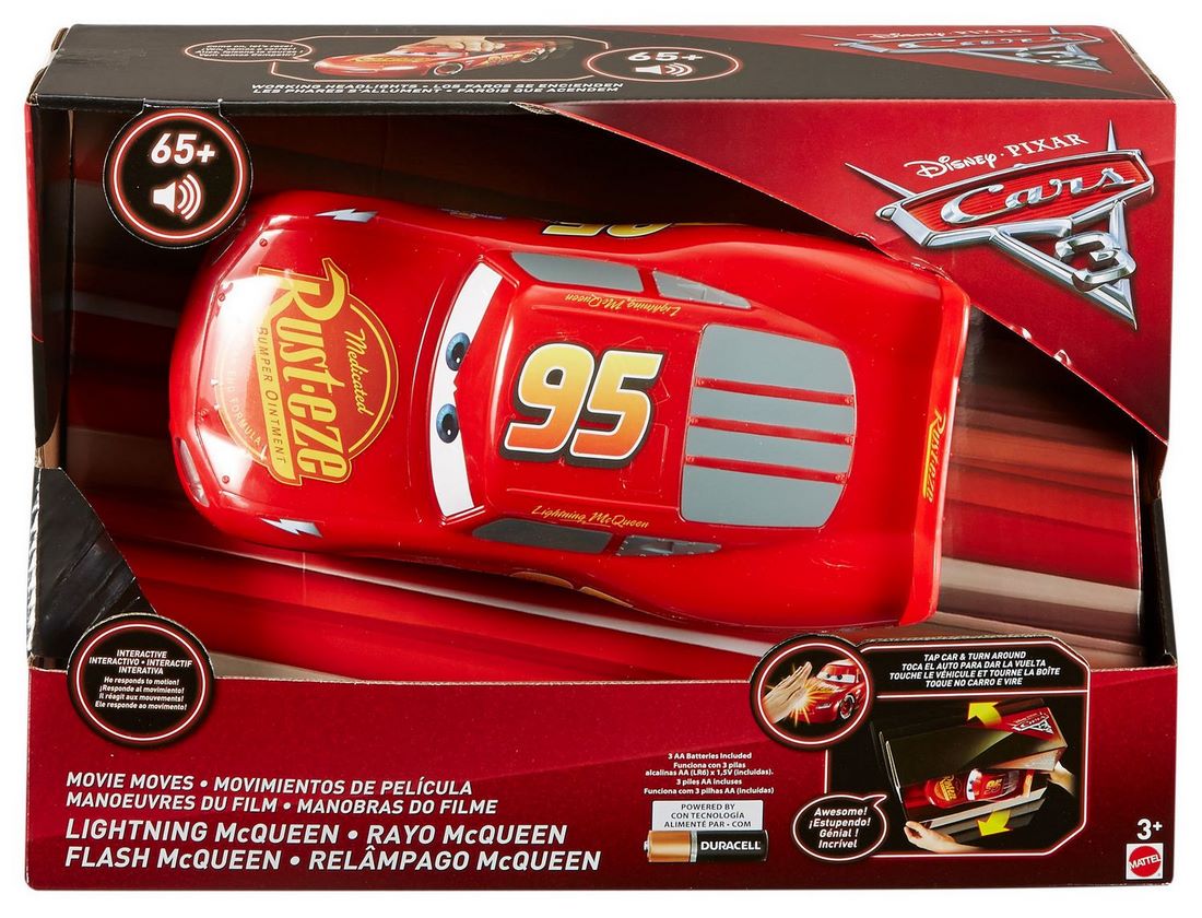 Mattel Disney Pixar Cars 3 Lightning McQueen Movie Moves Toy Car, Model #FDW07