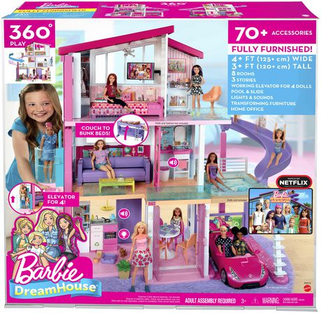 Barbie Dreamhouse Fully Furnished 1 ct Goisco