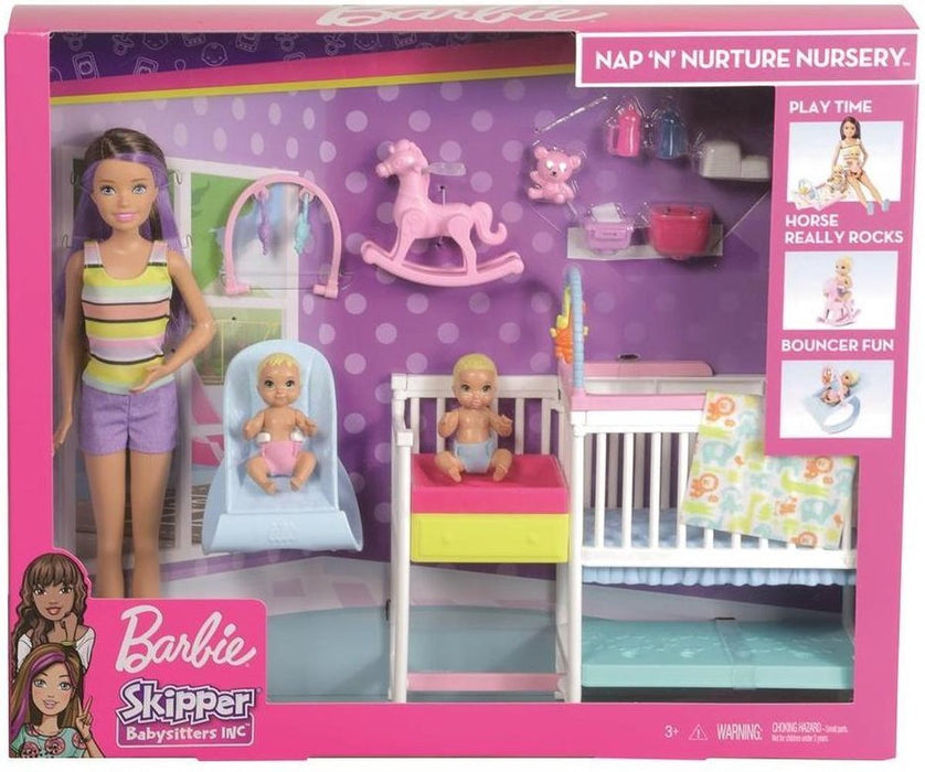 Barbie Babysitter Skipper Kids Playroom Doll Playset , 1 ct