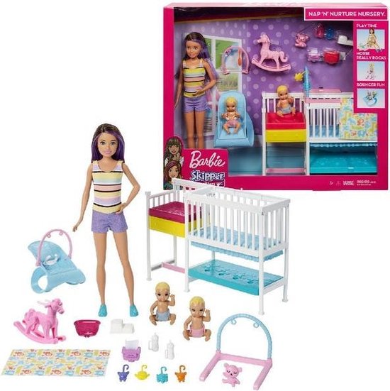 Barbie Babysitter Skipper Kids Playroom Doll Playset , 1 ct