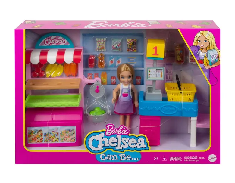 Barbie Chelsea Can Be Snack Stand Playset, 15+ pcs