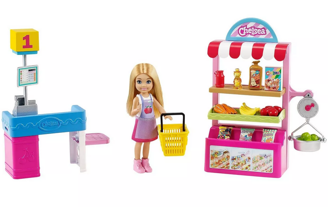 Barbie Chelsea Can Be Snack Stand Playset, 15+ pcs