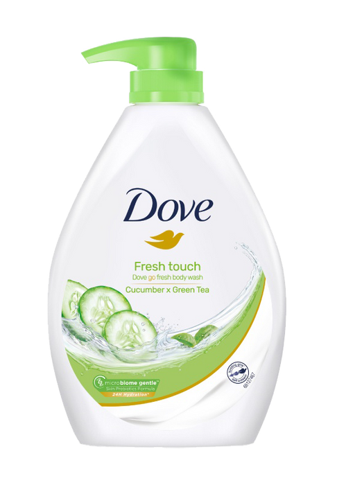 Dove Fresh Touch, Body Wash, Cucumber & Green Tea Scent, 1 L