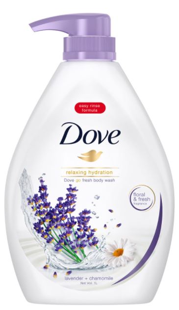 Dove Relaxing Hydration Lavender & Chamomile Body Wash , 1 L
