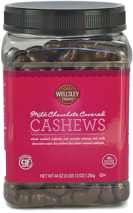 Wellsley Farms Chocolate Covered Cashews, 44 oz