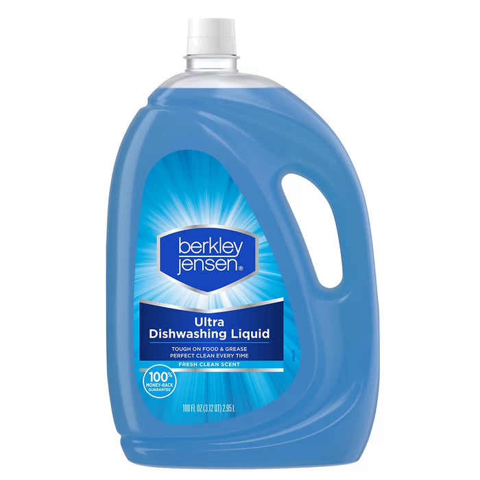 Berkley Jensen Ultra Dishwashing Liquid, Fresh Clean Scent, 100 oz