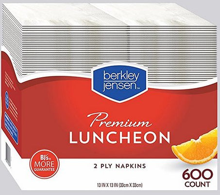 Berkley Jensen Luncheon Napkins, 2-ply, 600 ct