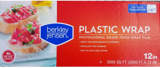 Berkley Jensen Plastic Wrap, Professional Grade Food Wrap Film, 12 in