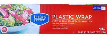 Berkley Jensen Plastic Wrap, Professional Grade Food Wrap Film, 18 in