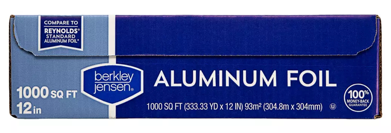 Berkley Jensen Aluminum Foil, 1,000 SQFT , 12 in