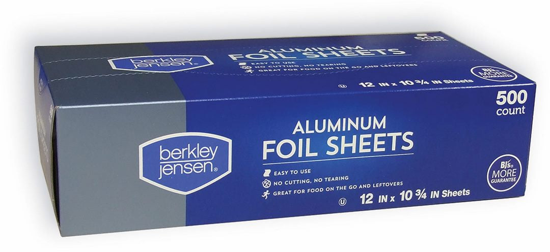 Berkley Jensen Aluminum Foil Sheets, 500 ct x 12 in