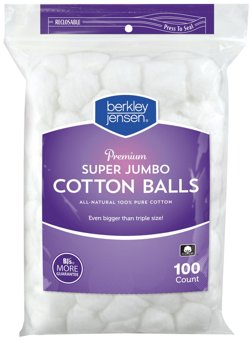 Berkley Jensen Super Jumbo Cotton Balls, 100 ct