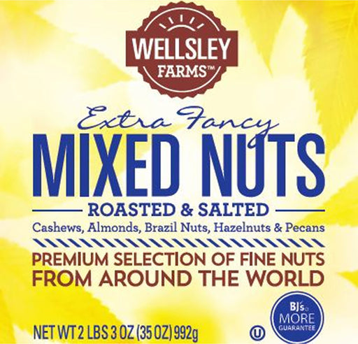 Wellsley Farms Extra Fancy Roasted & Salted Mixed Nuts, 35 oz