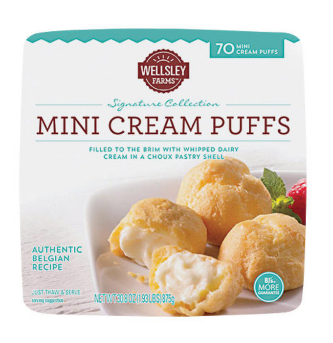 Wellsley Farms Mini Cream Puffs , 70 ct