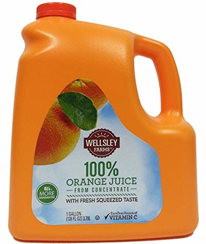 Wellsley Farms 100% Orange Juice Concentrate, 1 gal