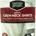 Berkley Jensen Men's Crew Neck Shirts White, XL, 6 ct