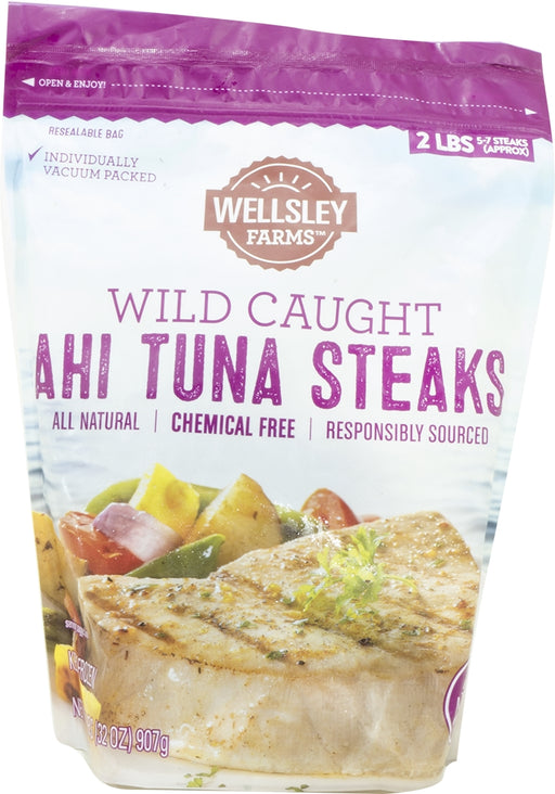 Wellsley Farms Ahi Tuna Steaks, 907 gr