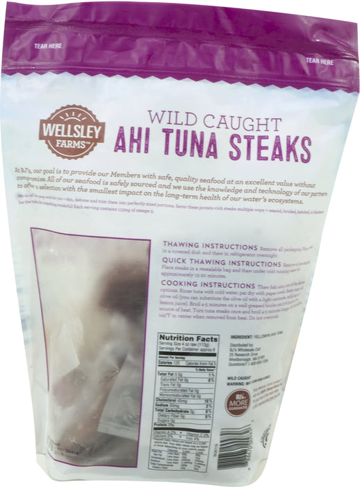 Wellsley Farms Ahi Tuna Steaks, 907 gr