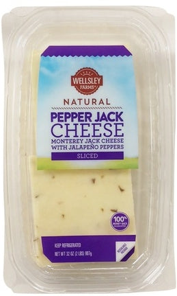 Wellsley Farms Natural Pepper Jack Cheese, 32 oz