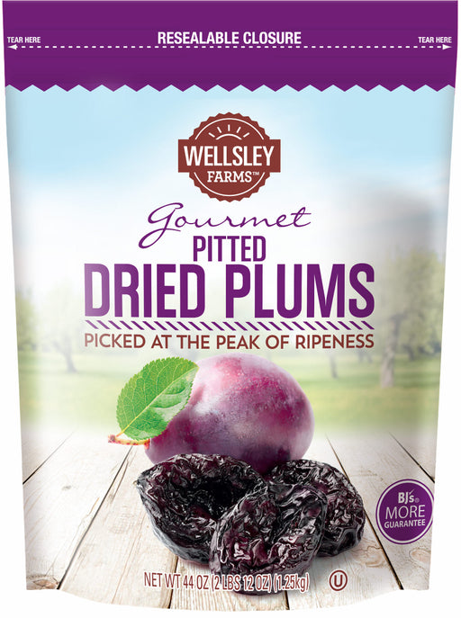 Wellsley Farms Gourmet Pitted Dried Plums, 44 oz