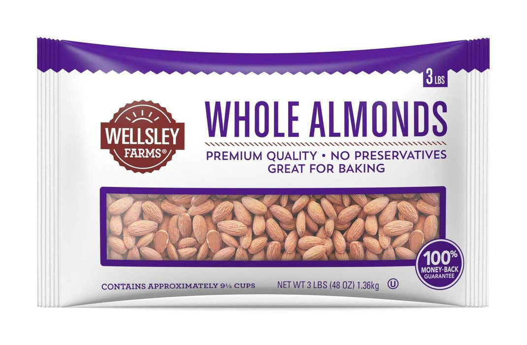 Wellsley Farms Whole Almonds , 48 oz