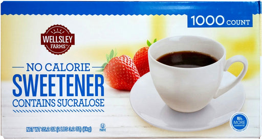 Wellsley Farms No Calorie Sucralose Sweetener, 1000 ct