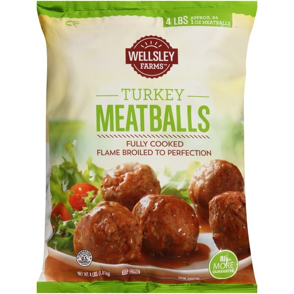 Wellsley Farms Turkey Meatballs, 4 lbs