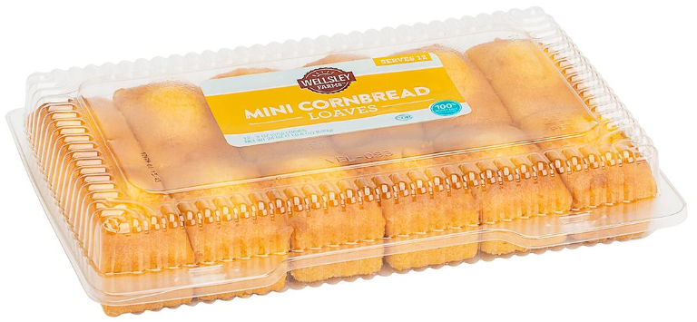 Wellsley Farms Mini Cornbread Loaves, 12 x 2 oz