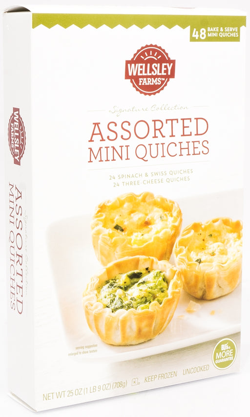 Wellsley Farms Assorted Mini Quiches, 25 oz