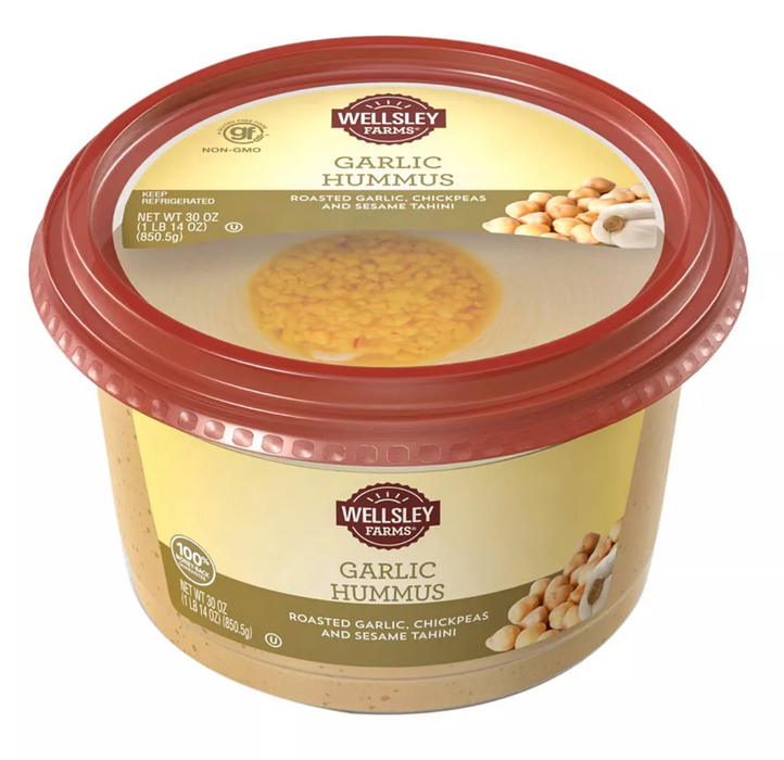 Wellsley Farms Garlic Hummus , 30 oz