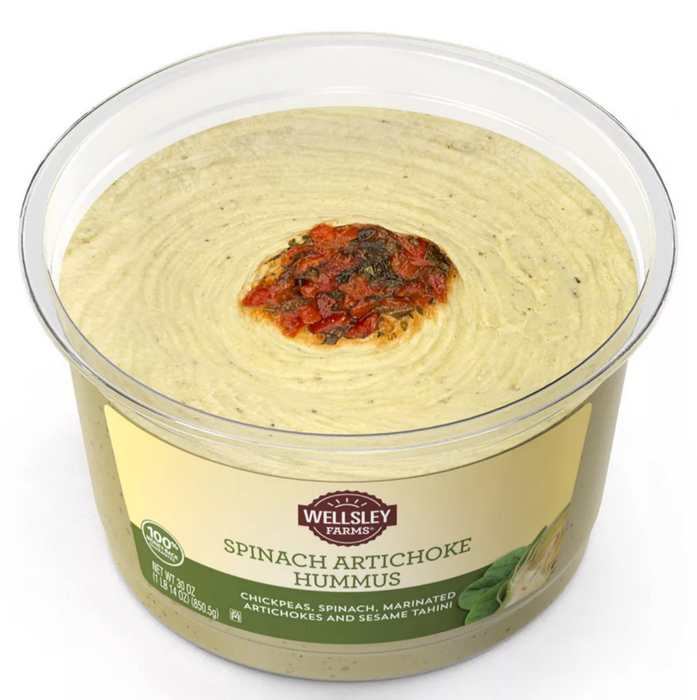 Wellsley Farms Signature Spinach & Artichoke Hummus , 30 oz