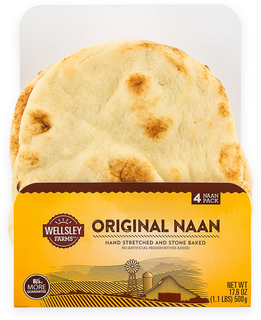 Wellsley Farms Original Naan Bread, 17.6 oz