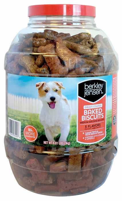 Berkley Jensen 3 Flavors of Medium Sized Dog Biscuits, 3 kg