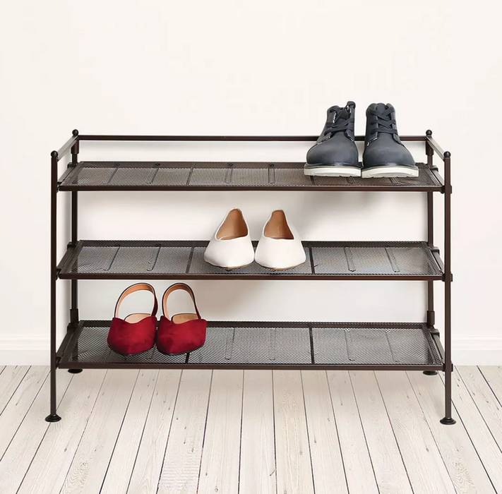 Berkley Jensen Heavy Duty 3-Tier Utility & Shoe Rack, Bronze , 1 pc