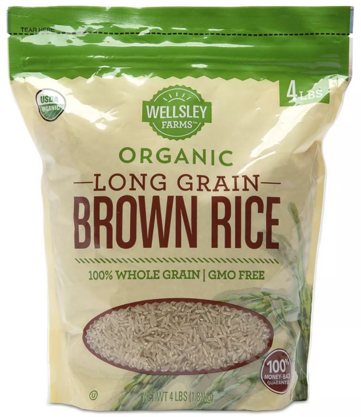 Wellsley Farms Long Grain Brown Rice , 4 lbs —