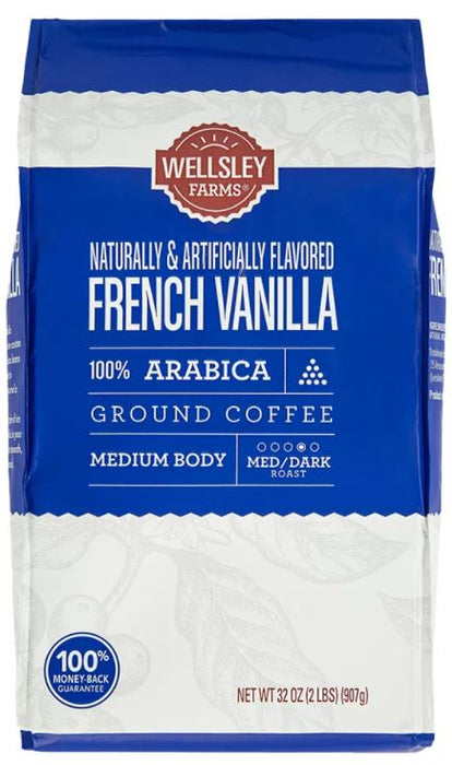 Wellsley Farms French Vanilla Ground Coffee, 32 oz