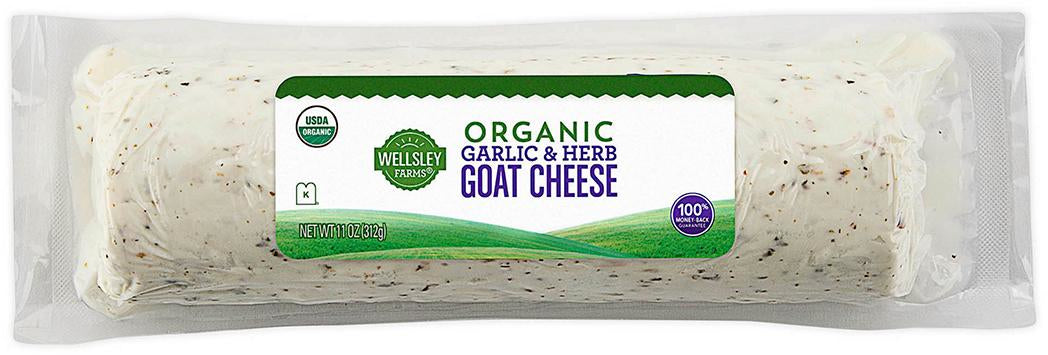 Wellsley Farms Organic Garlic & Herb Goat Cheese, 11 oz