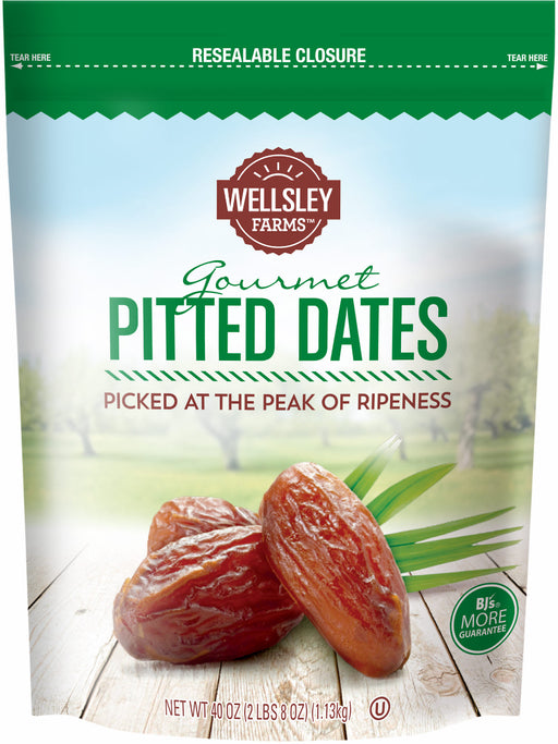 Wellsley Farms Gourmet Pitted Dates, 40 oz