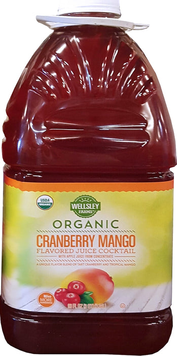 Wellsley Farms Organic Cranberry Mango Juice, 96 oz