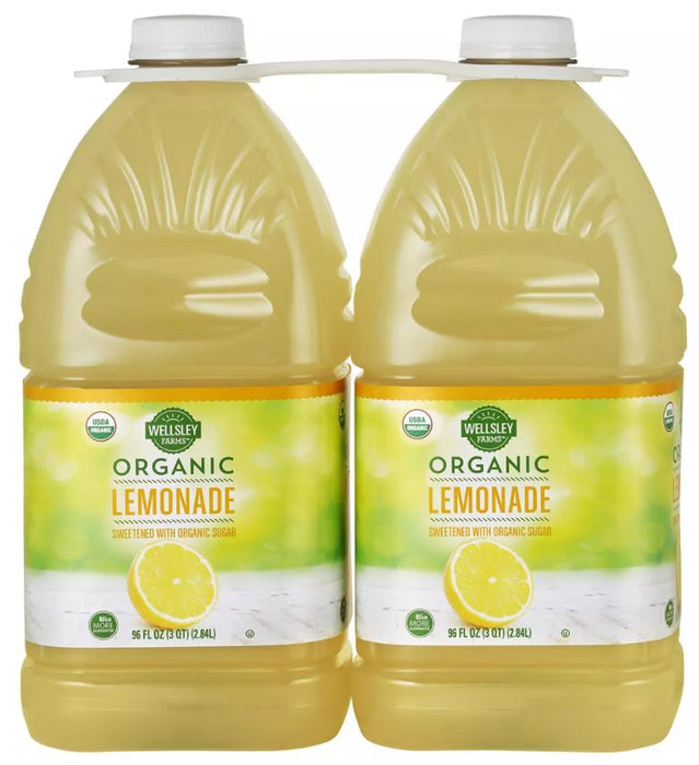 Wellsley Farms Organic Lemonade, 2-Pack , 2 x 96 oz