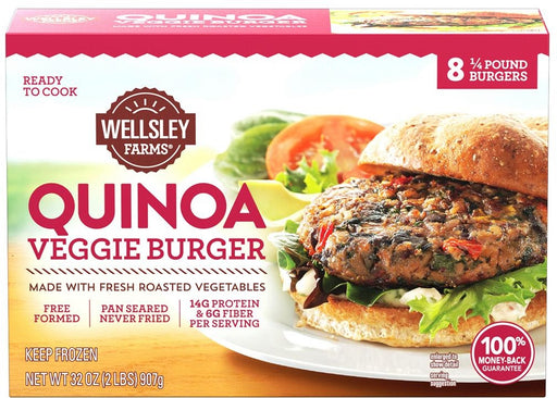 Wellsley Farms Quinoa Veggie Burgers, 8 ct