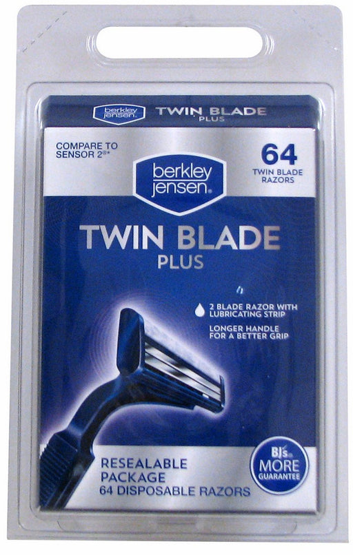 Berkley Jensen Men's Twin-Blade Disposable Razor Value Pack, 60 ct