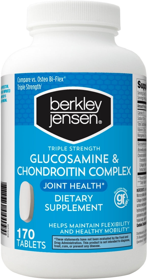 Berkley Jensen Glucosamine & Chondroitin Complex Dietary Supplement, 1
