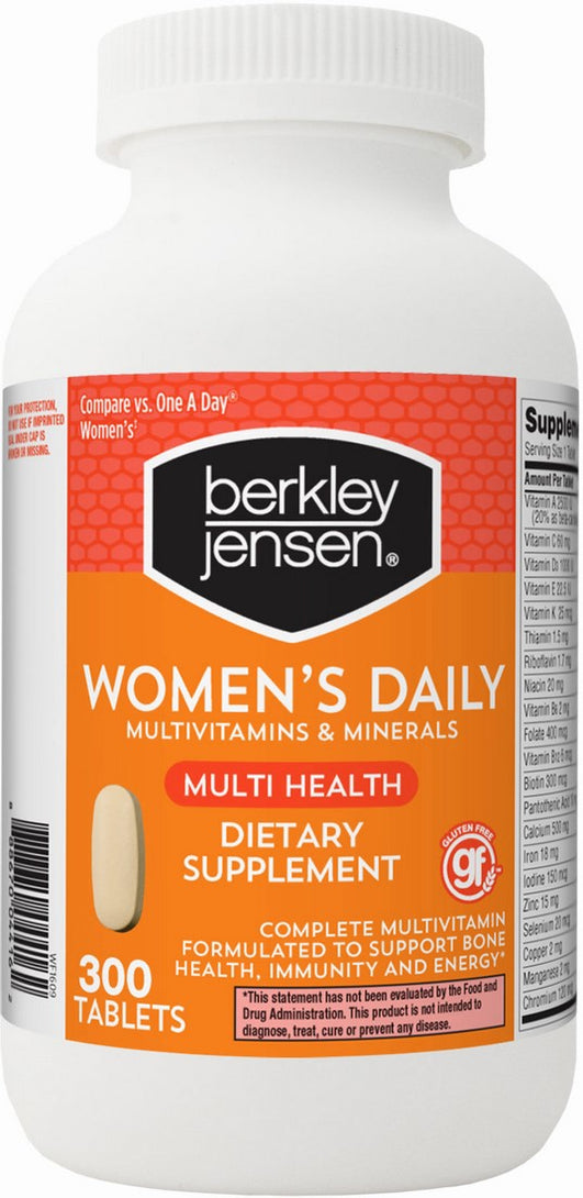 Berkley Jensen Women's Daily Multivitamins & Minerals Tablets, 300 ct