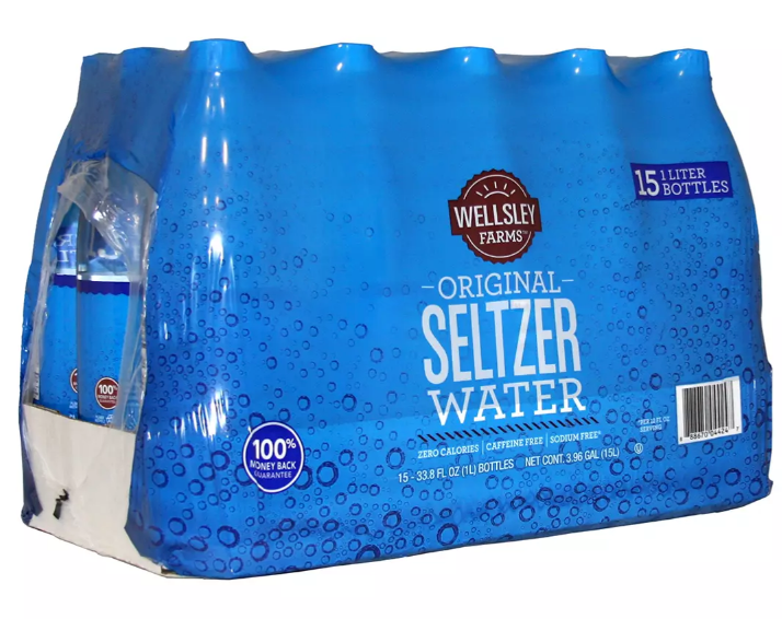 Wellsley Farms Seltzer Water, 15 x 1 L