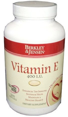 Berkley Jensen Vitamin E Softgels, 400 IU, 500 ct