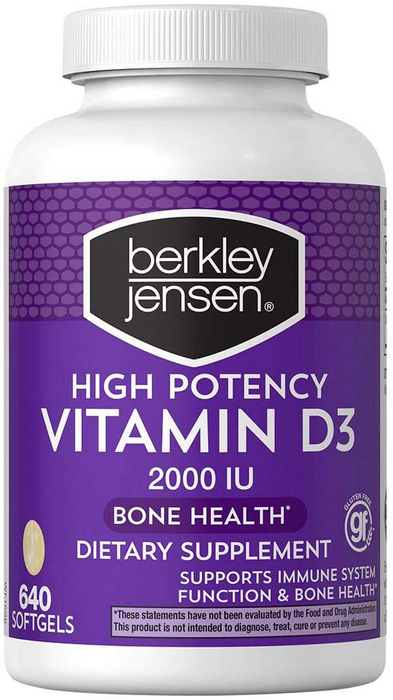 Berkley Jensen Vitamin D Softgels, 640 ct