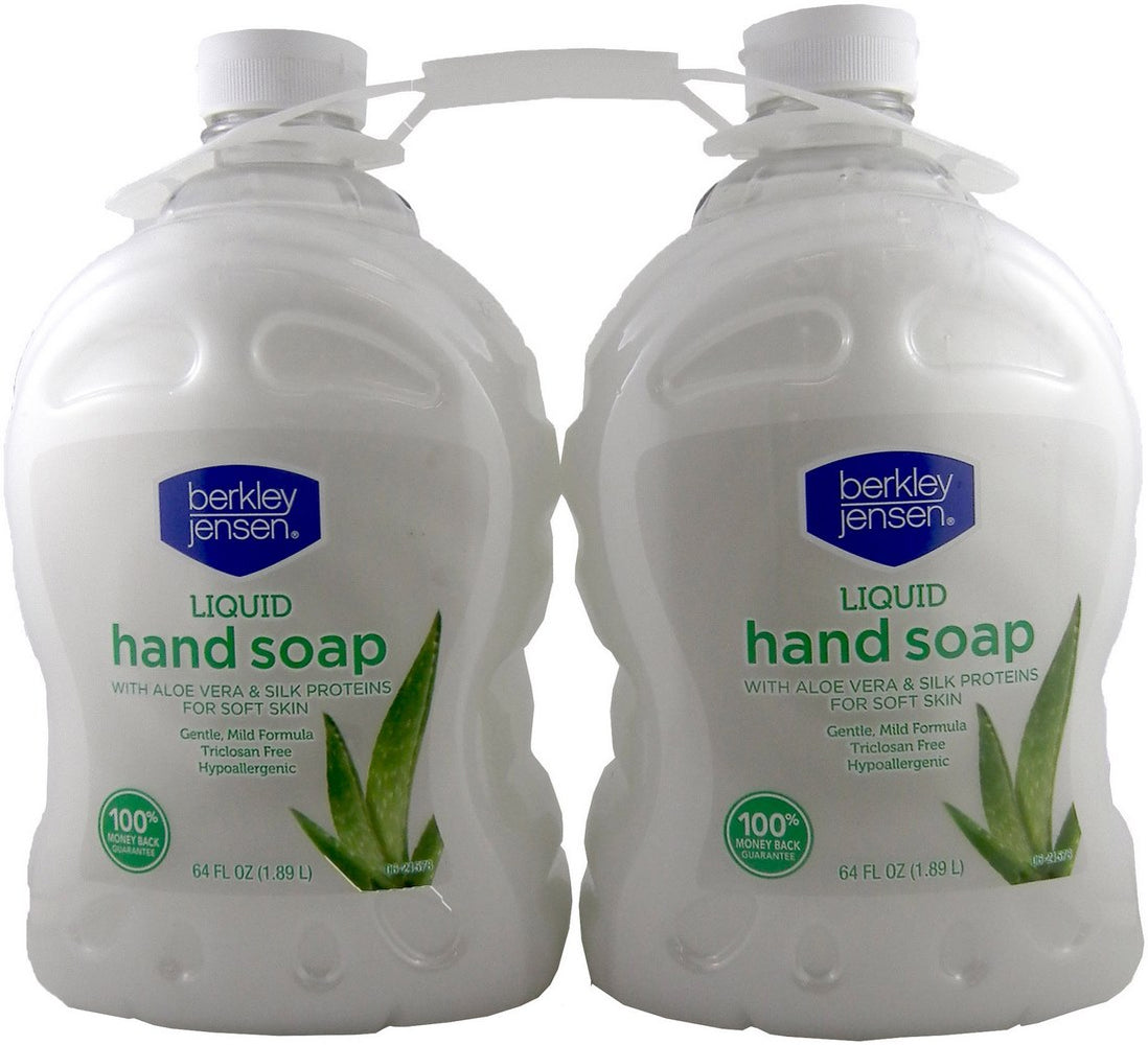 Berkley Jensen Liquid Hand Soap with Aloe Vera, 2 x 64 oz