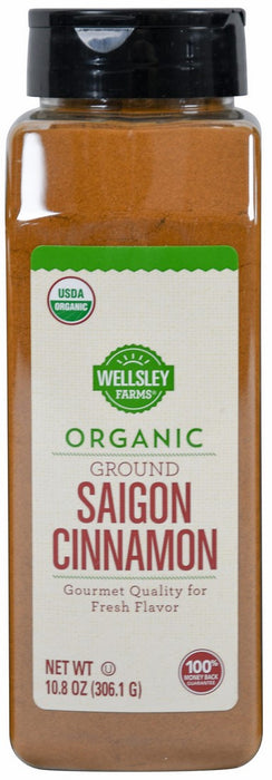 Wellsley Farms Organic Saigon Ground Cinnamon, 10.8 oz